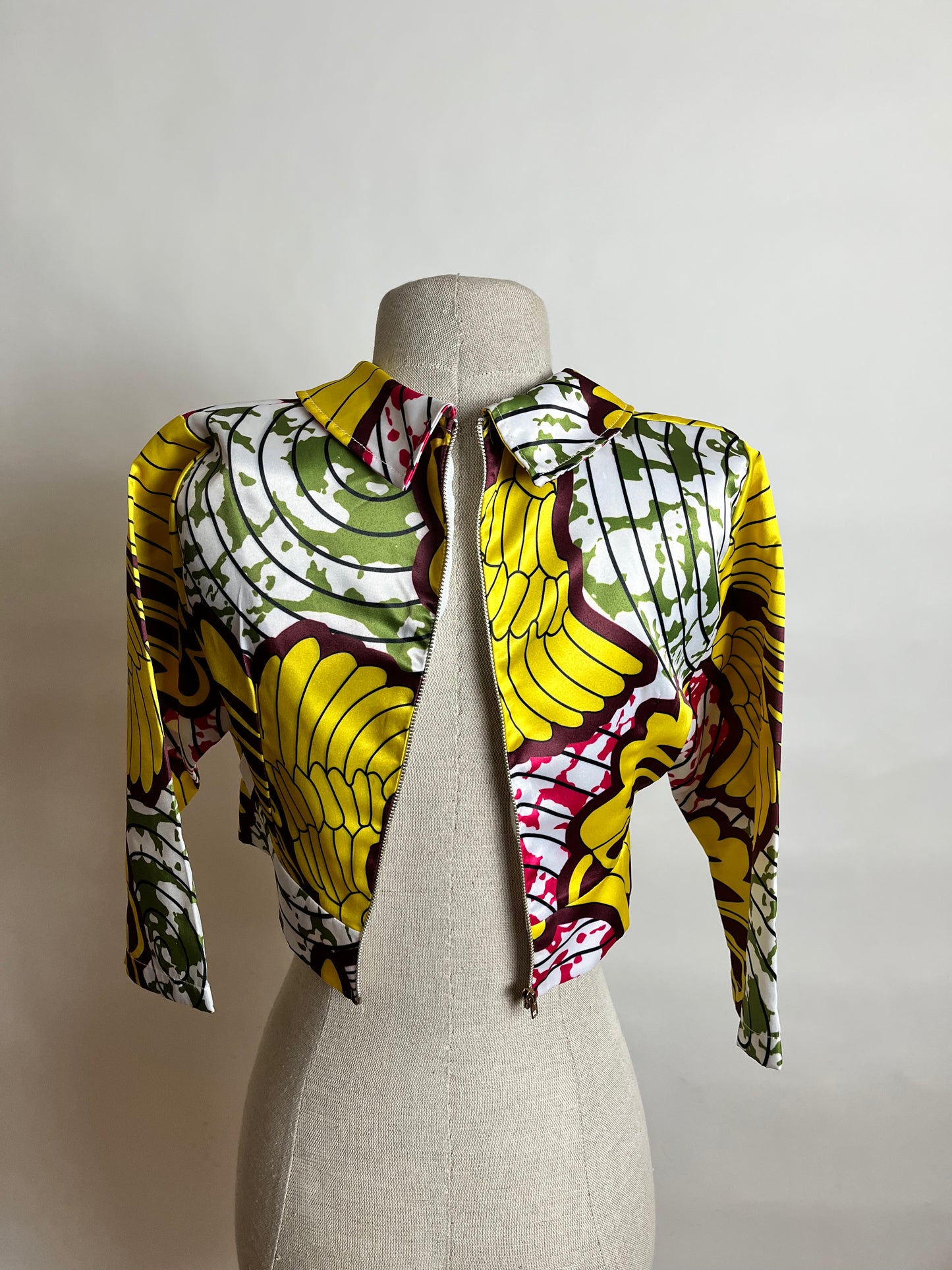 Handmade African middrift top