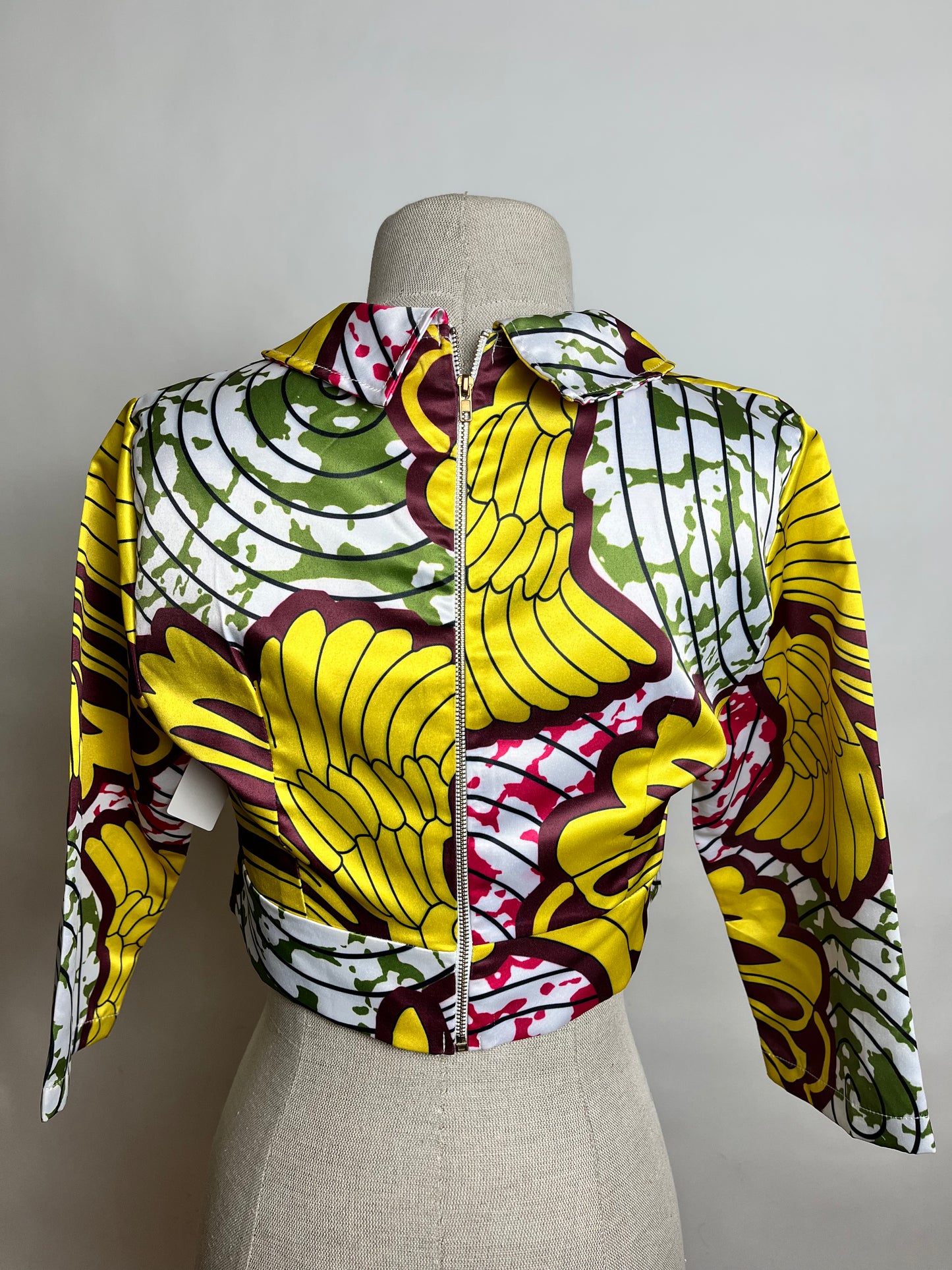 Handmade African middrift top