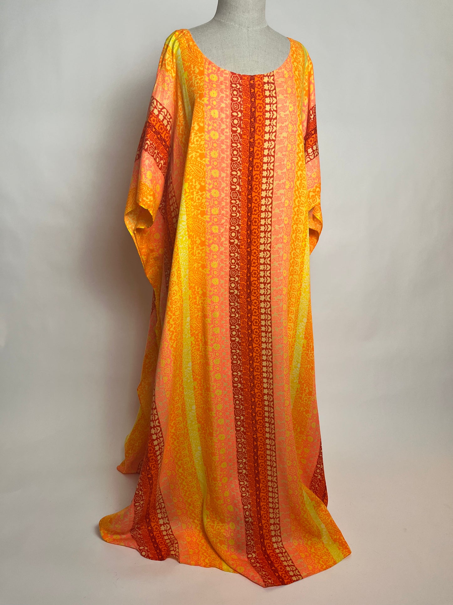 Orange house dress 70s