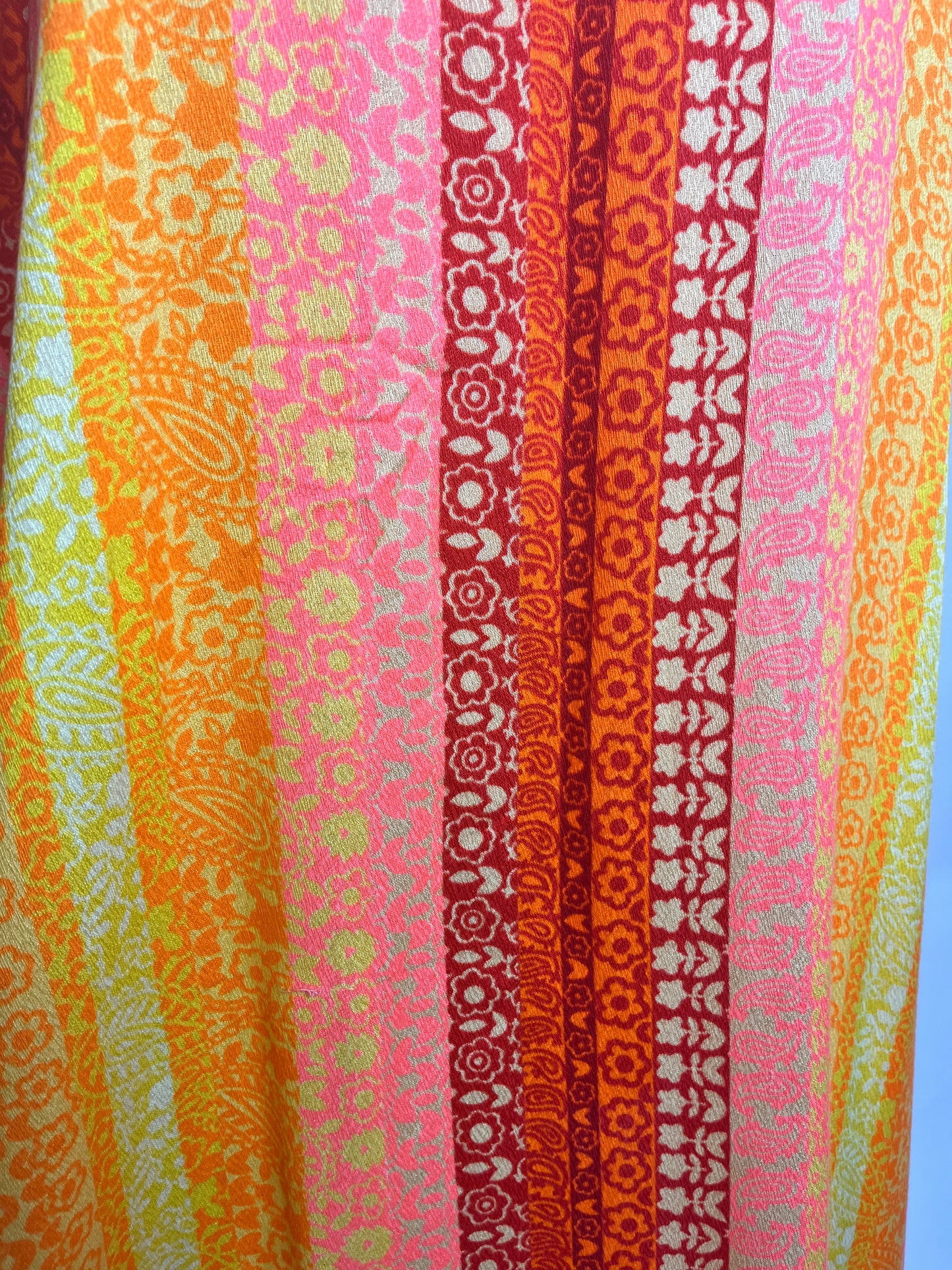 Orange house dress 70s