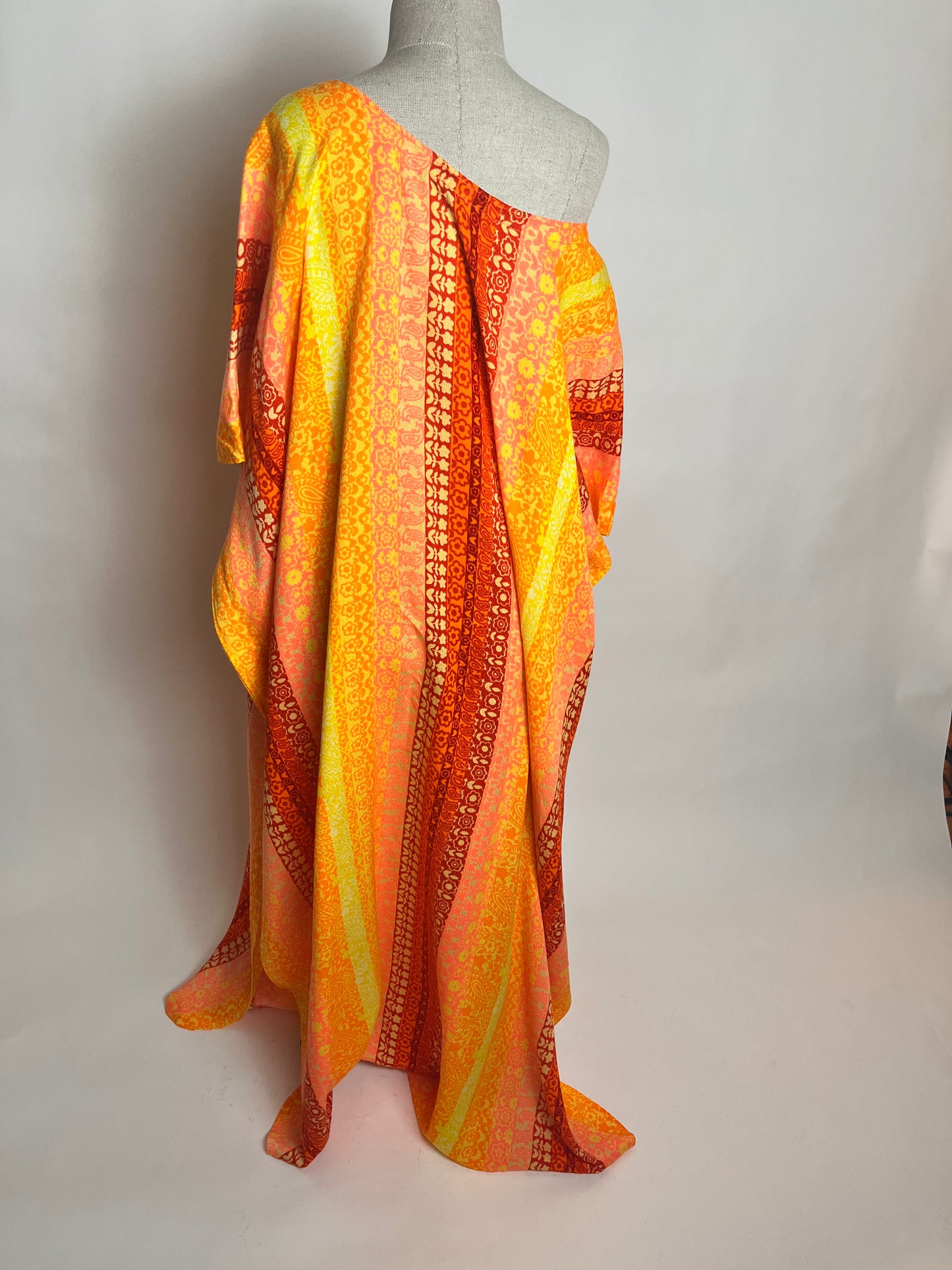 Orange house dress 70s