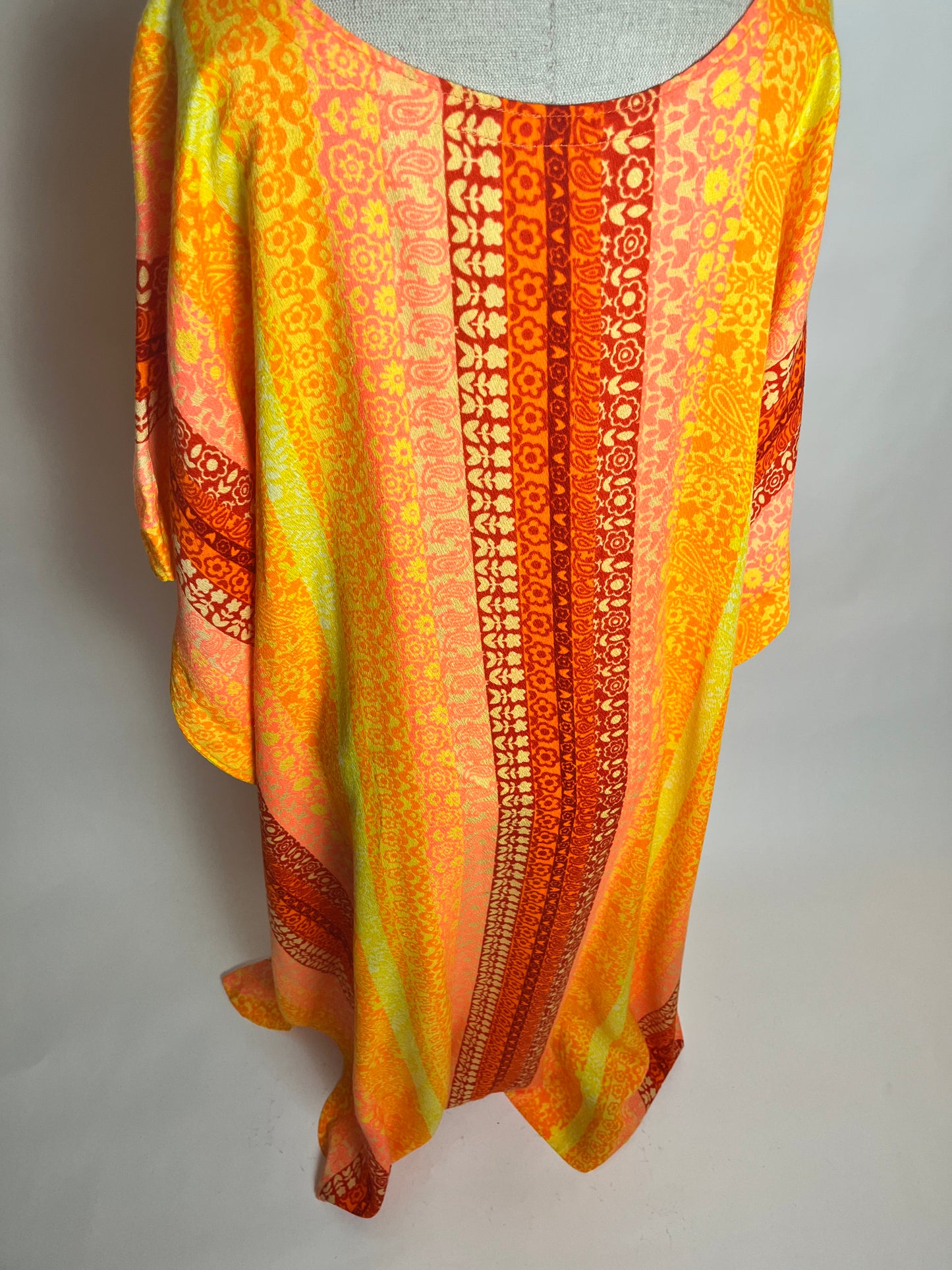 Orange house dress 70s