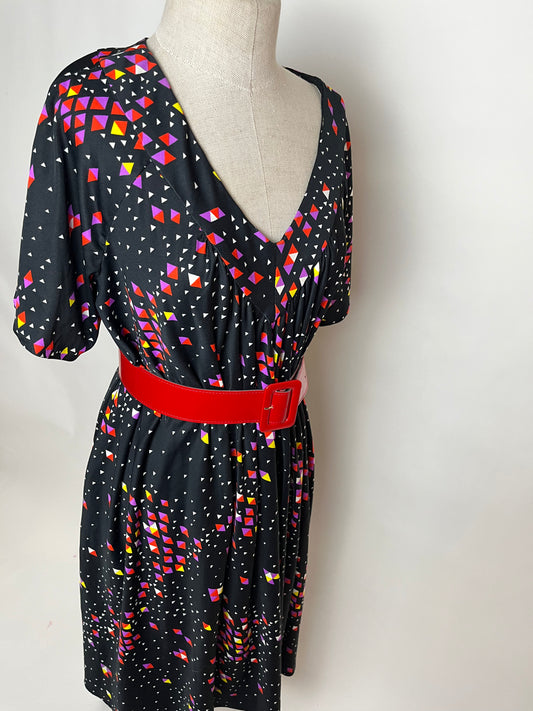 Black geo shape mumu