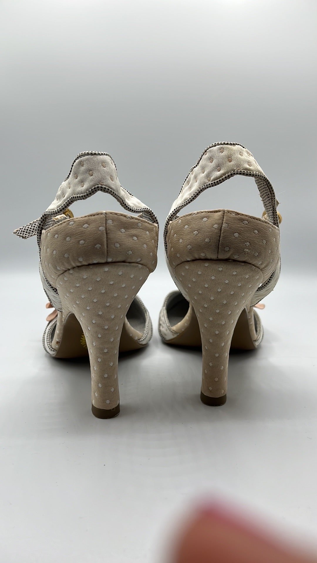Ruby Shoo peach dusty pink pin up heels