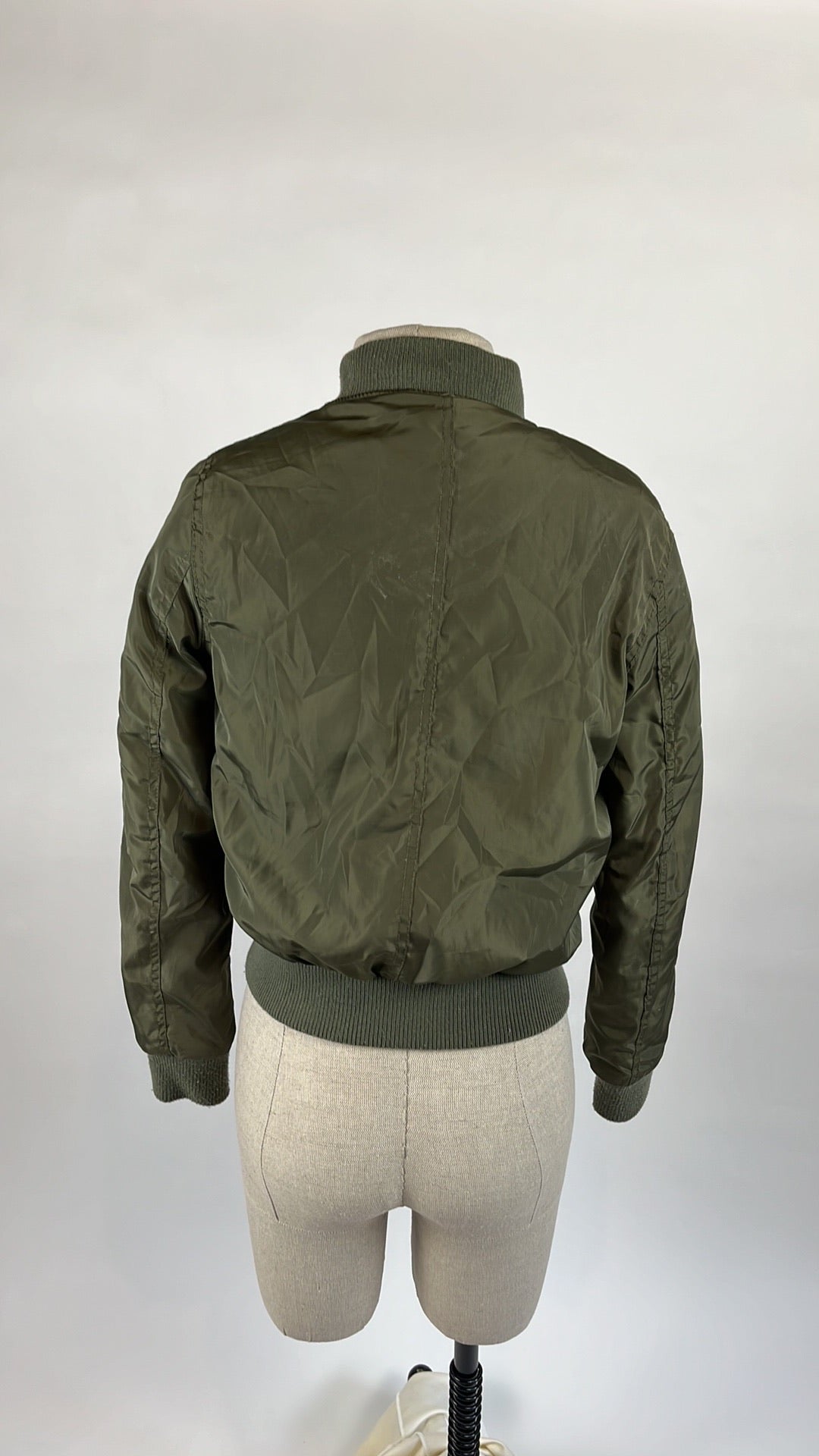 army green bomber jacket