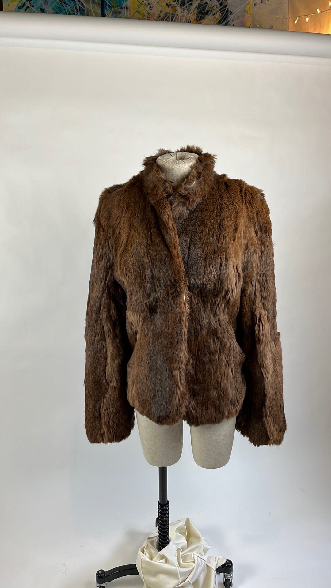 brown vintage fur coat