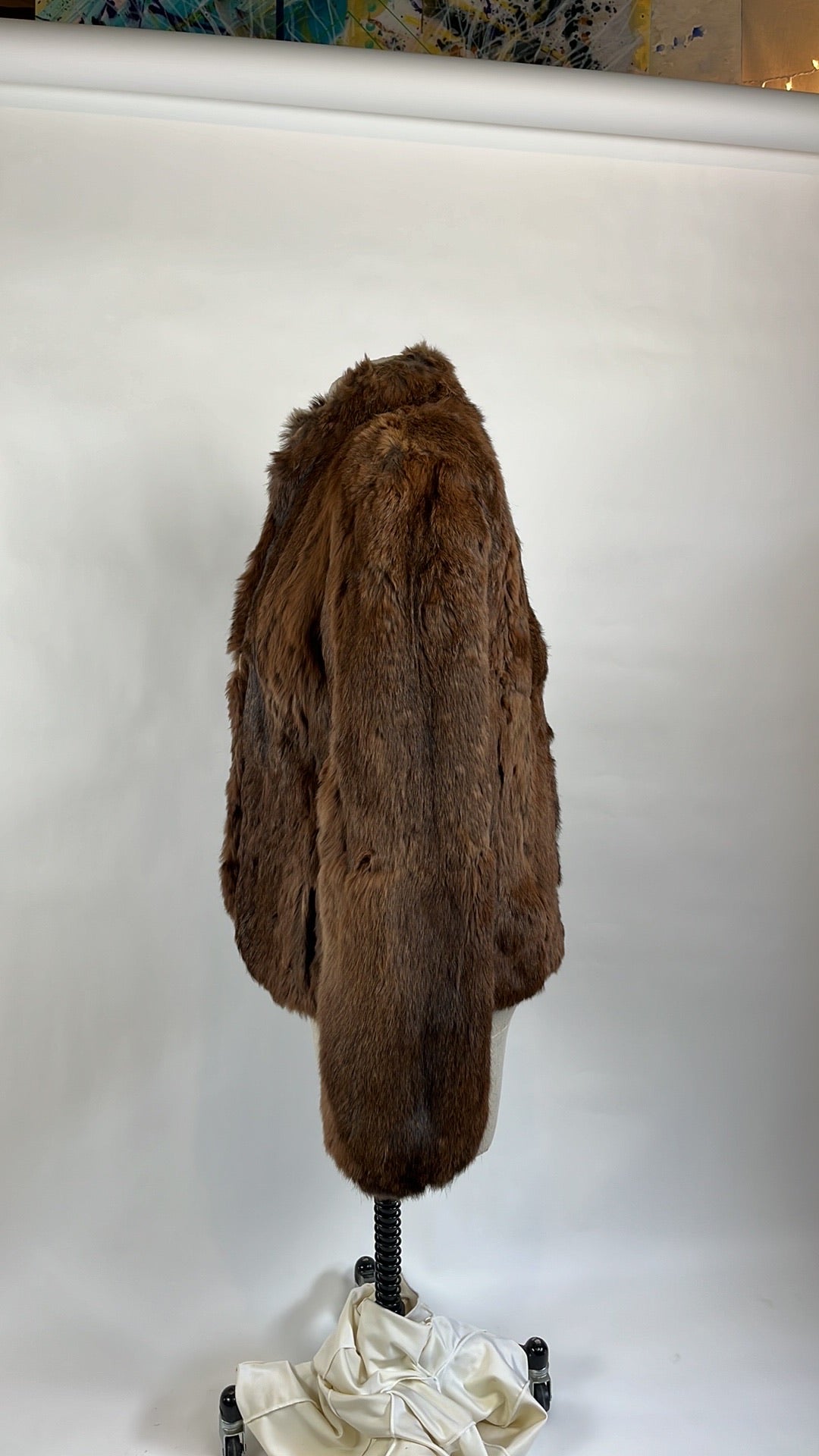 brown vintage fur coat