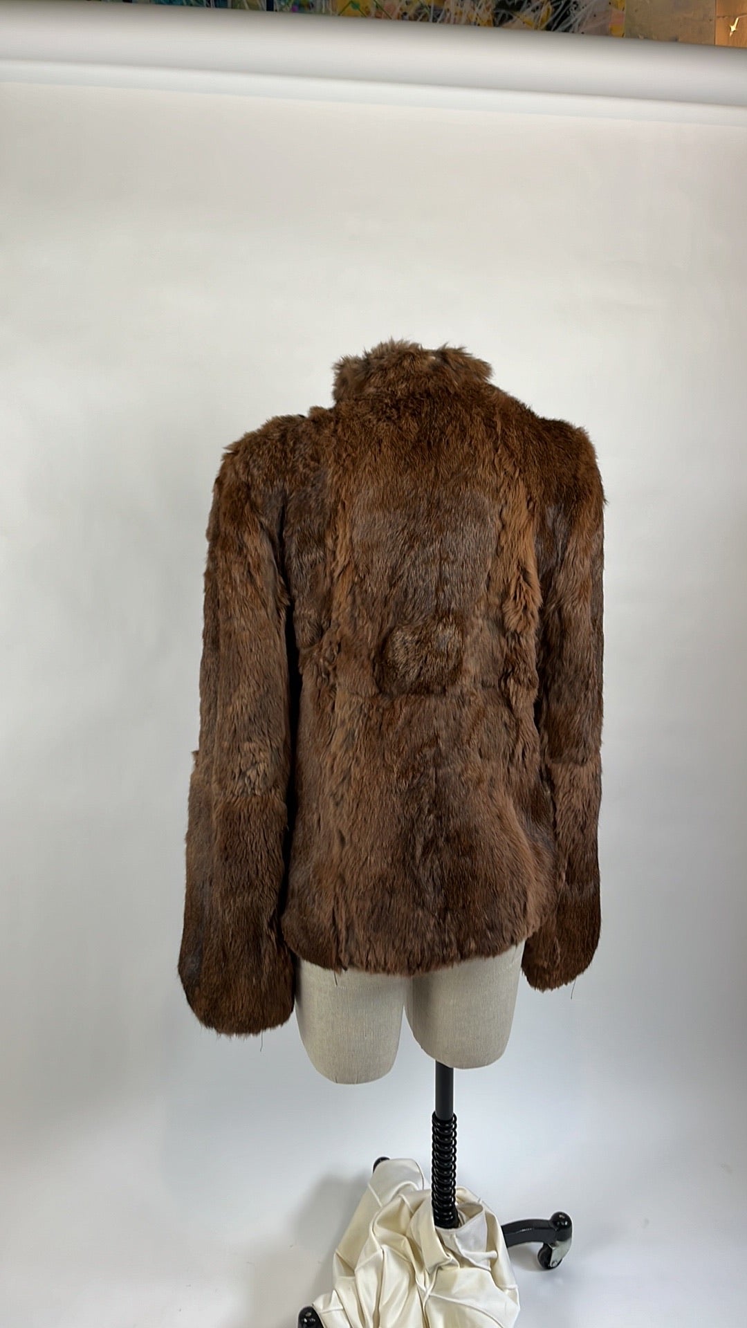 brown vintage fur coat