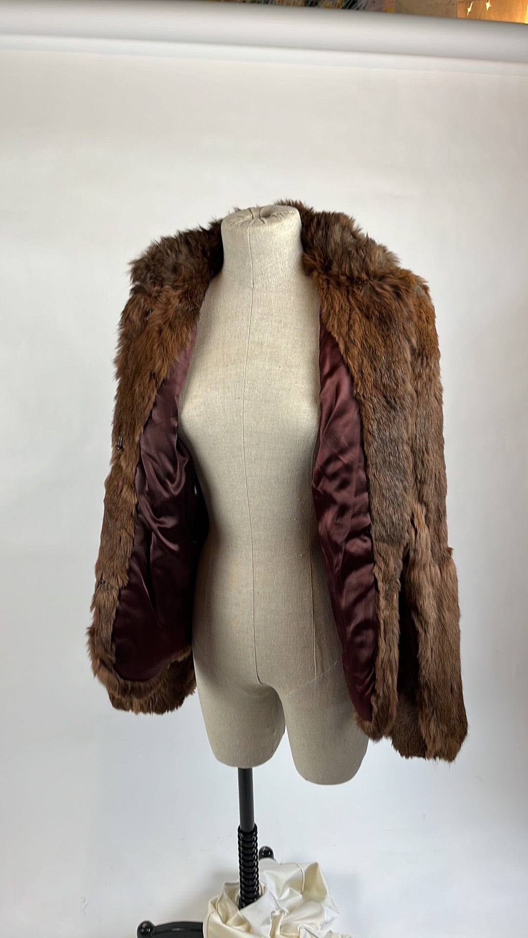 brown vintage fur coat