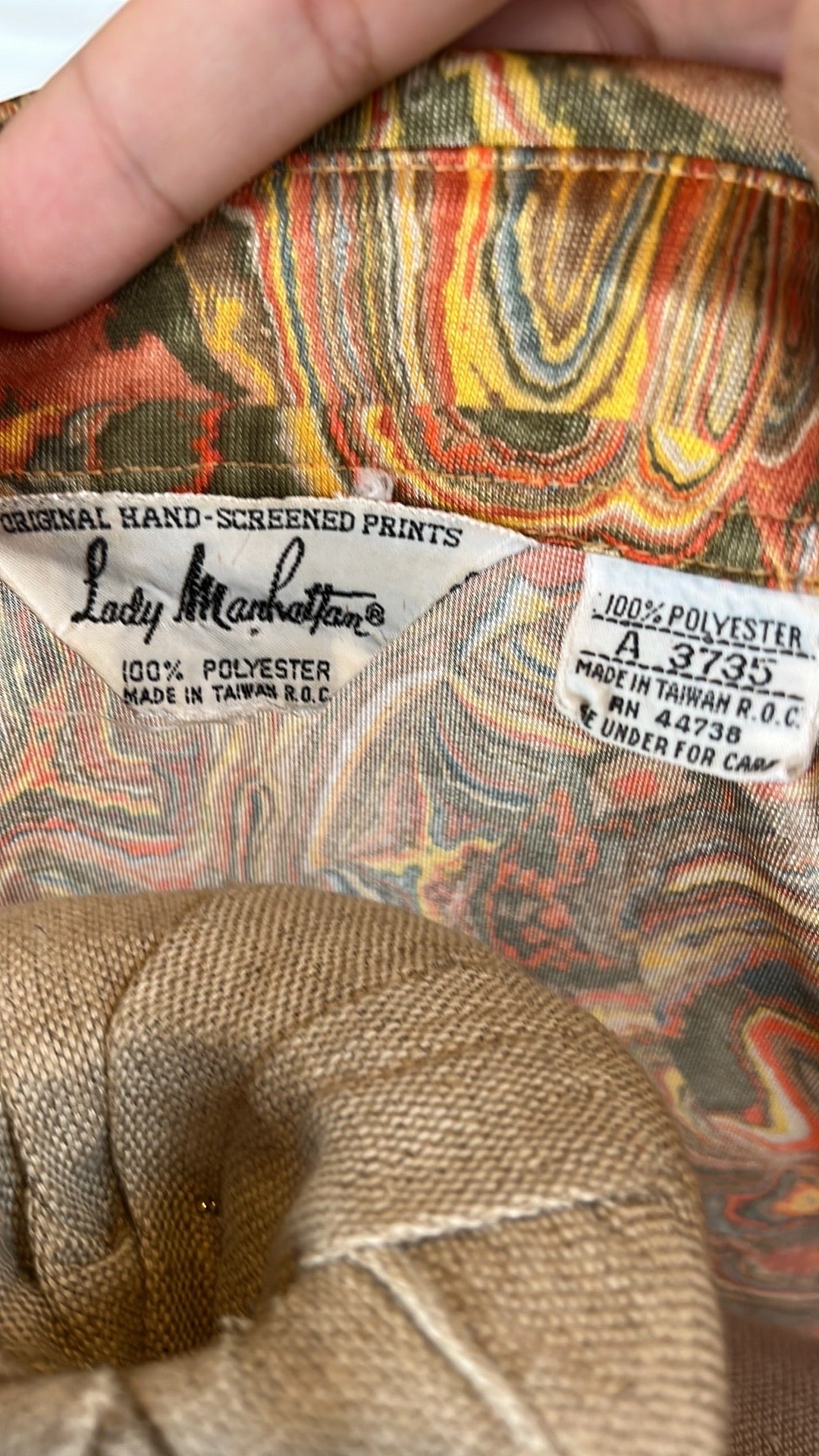 vintage top groovy brown