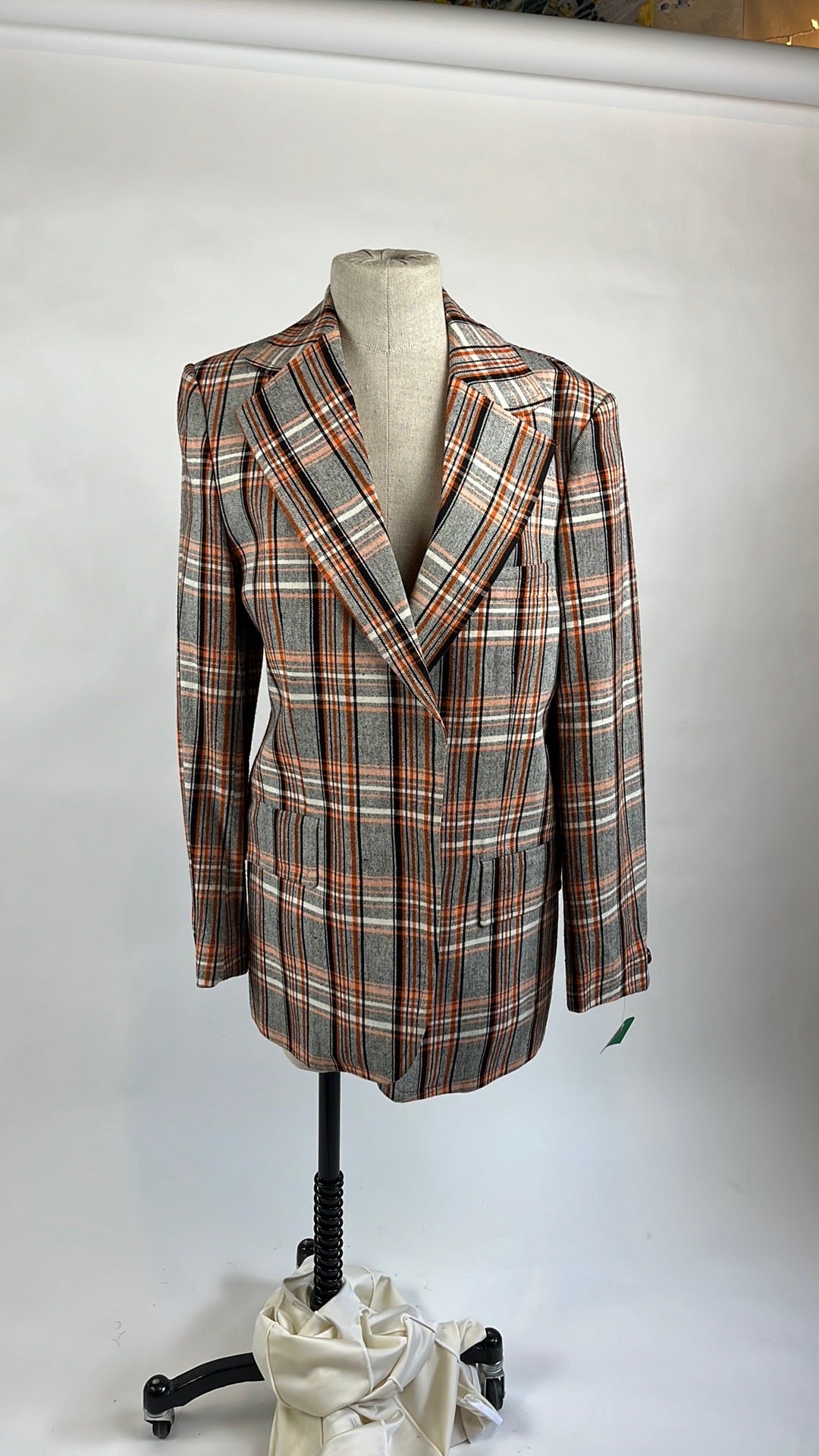 plaid blazer vintage