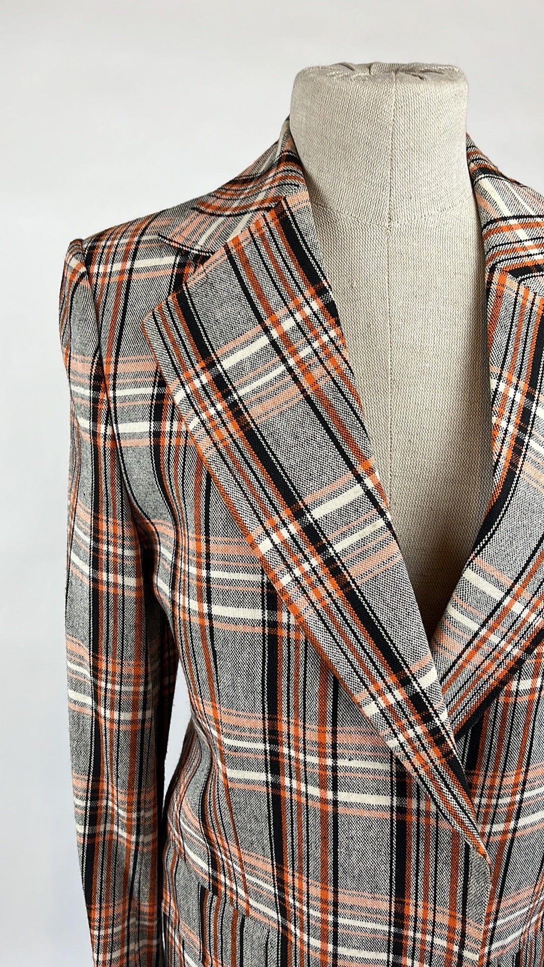 plaid blazer vintage