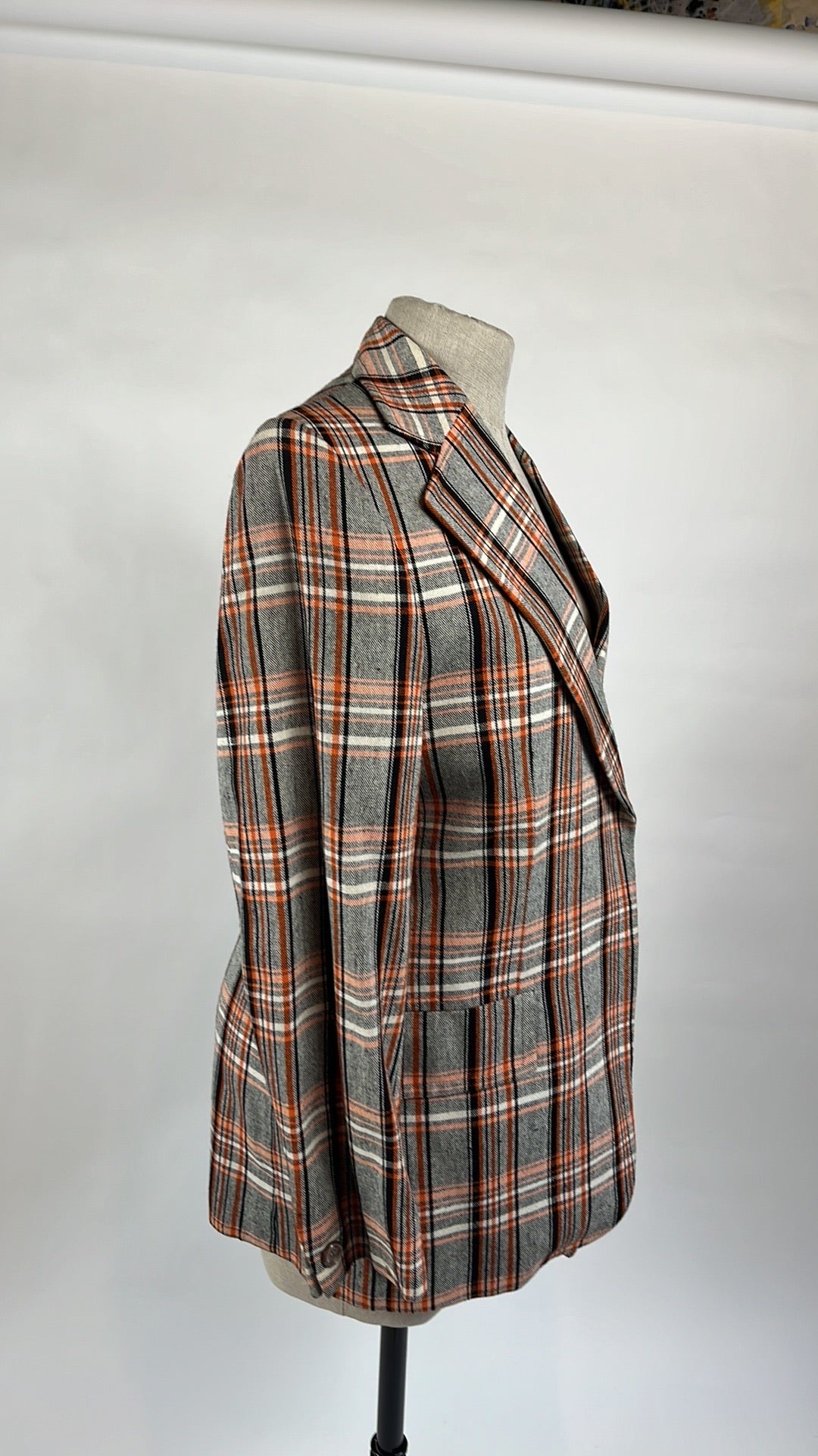 plaid blazer vintage