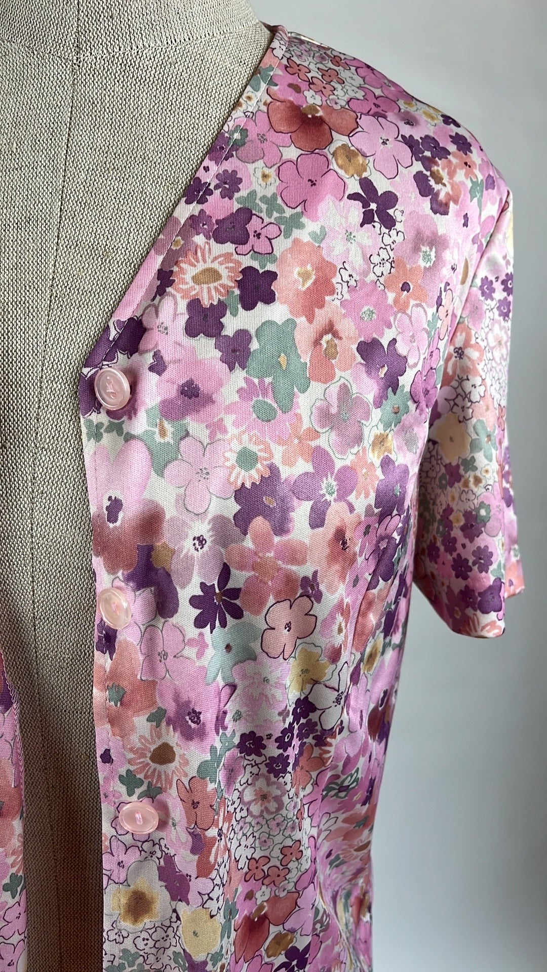 vintage flower pastel top