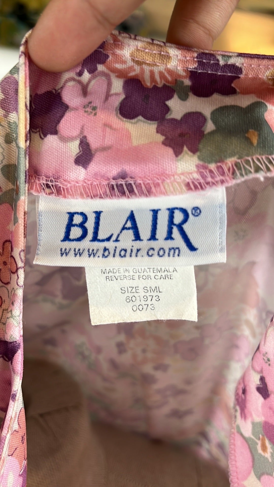 vintage flower pastel top