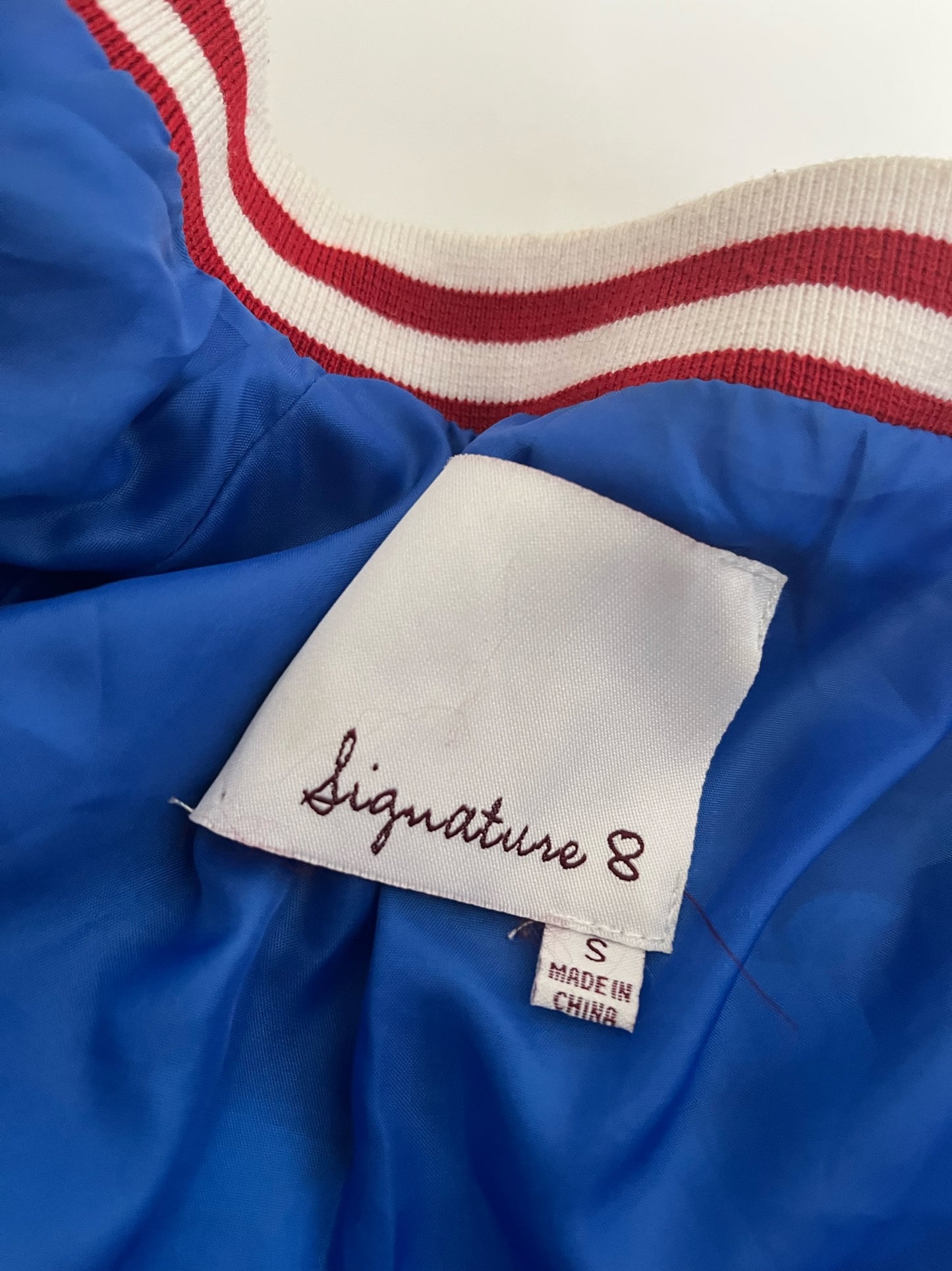 year of the tiger jacket blue satin