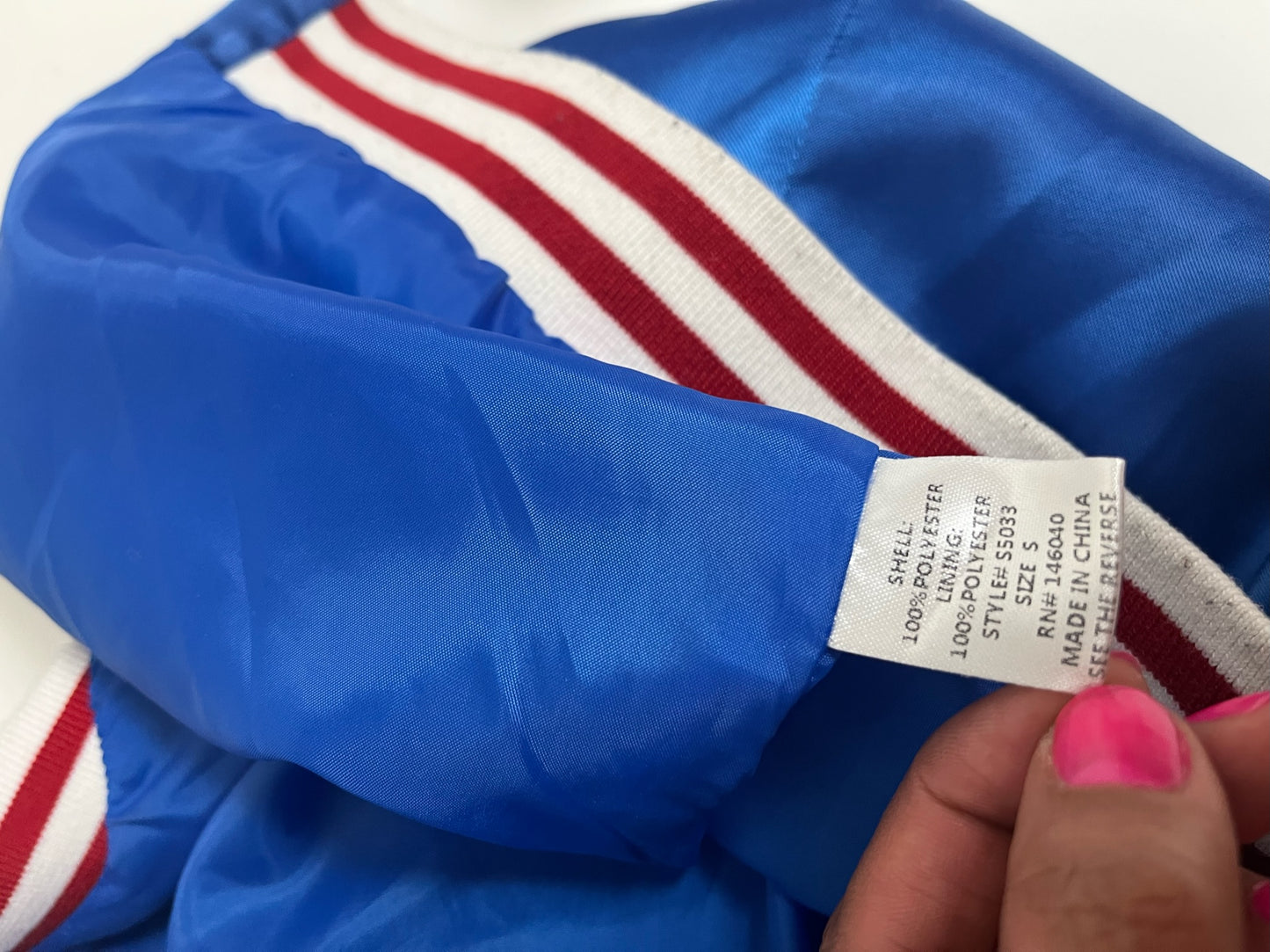 year of the tiger jacket blue satin