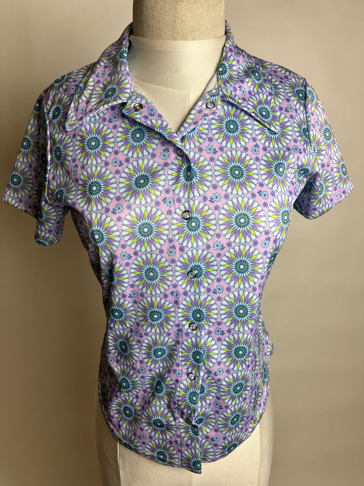 purple groovy vintage top