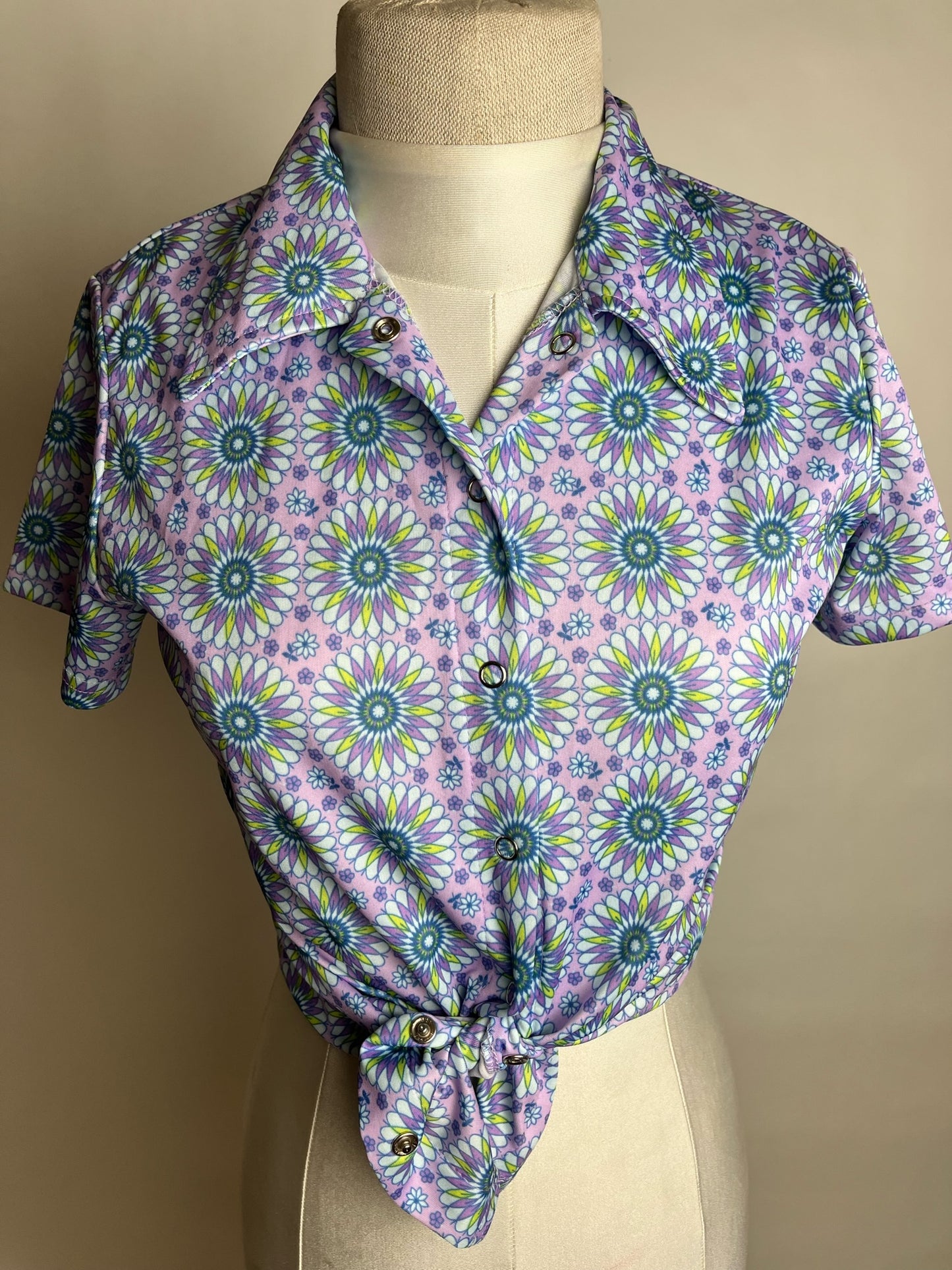 purple groovy vintage top