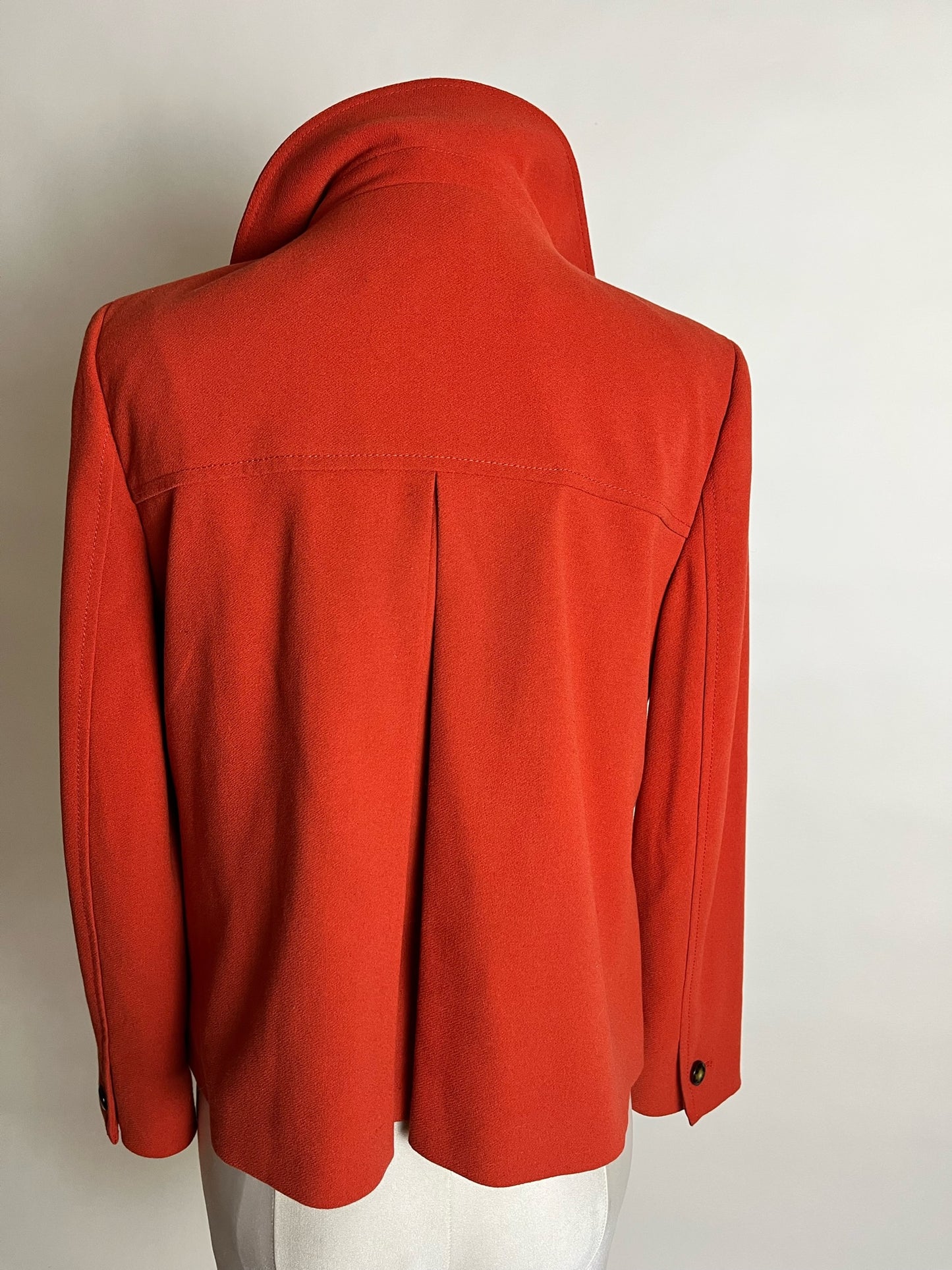 rust orange blazer work jacket