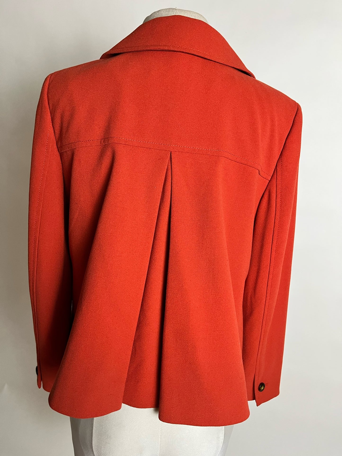 rust orange blazer work jacket