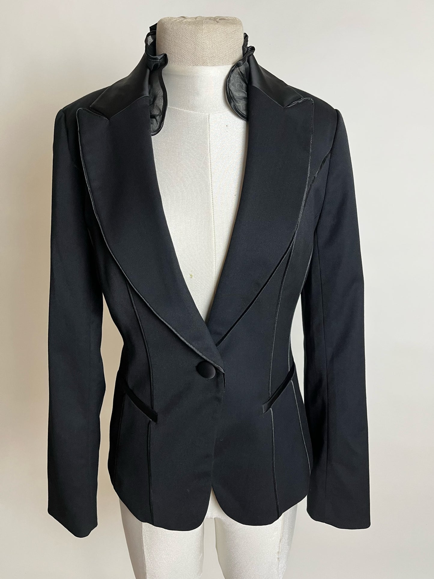 black tailored blazer