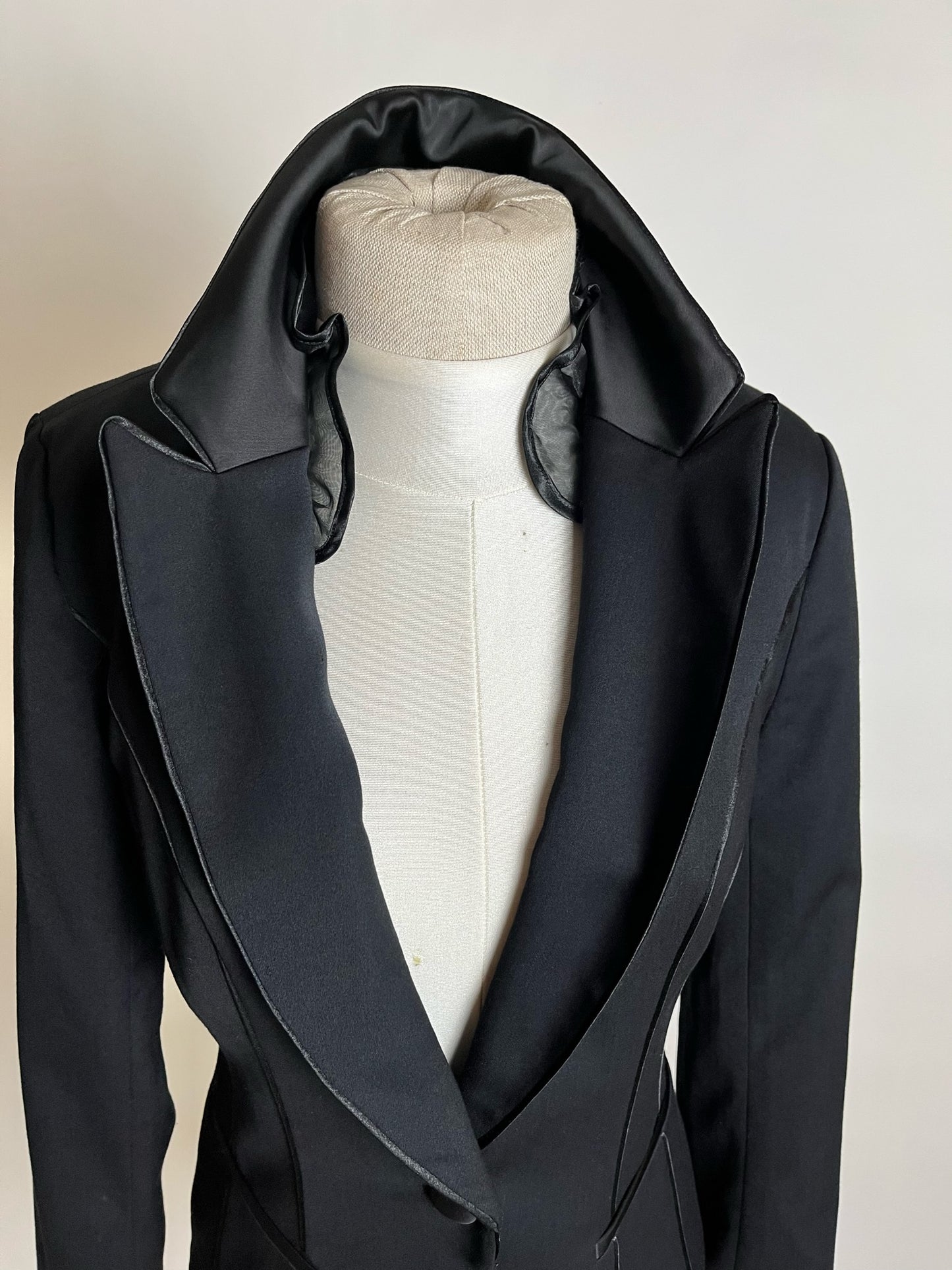 black tailored blazer