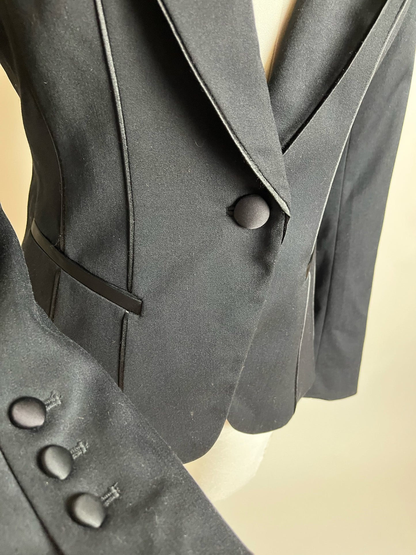 black tailored blazer