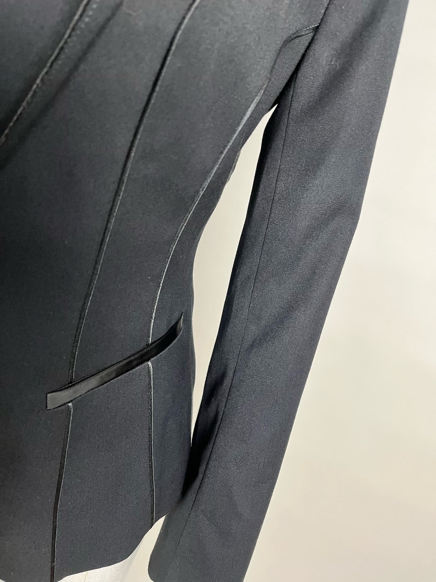 black tailored blazer