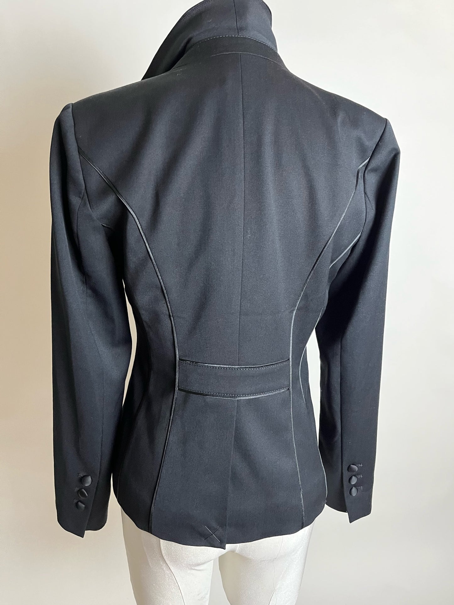 black tailored blazer