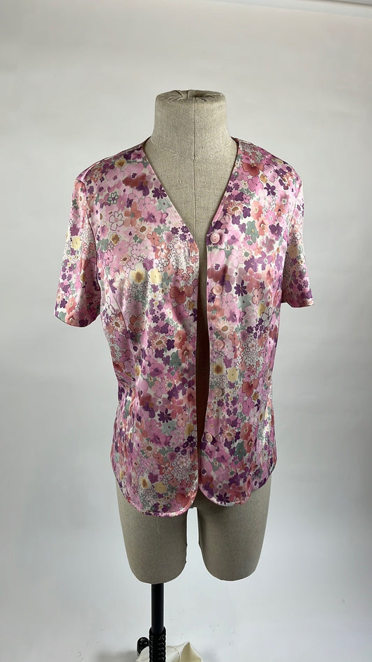 vintage flower pastel top