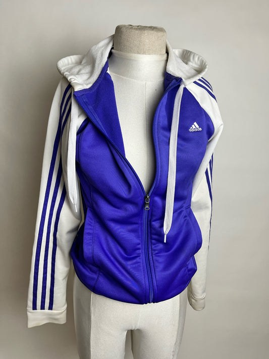 purple adidas jacket with hood