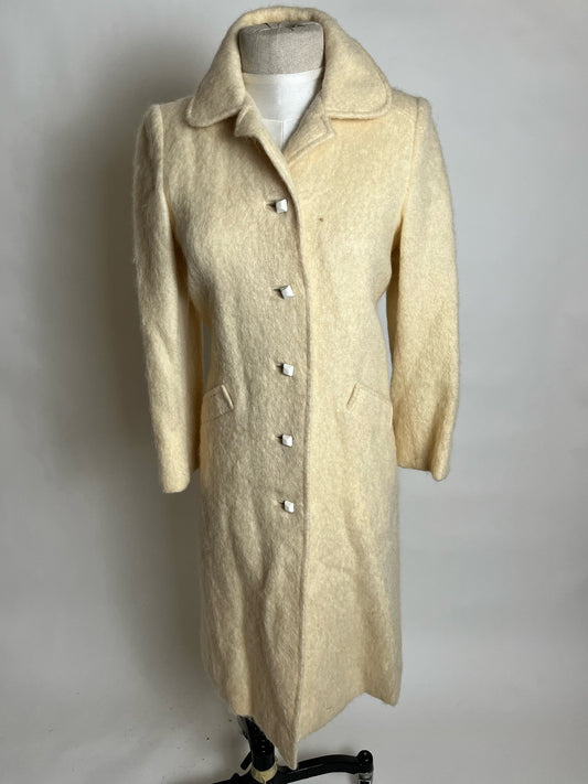 cream vintage coat